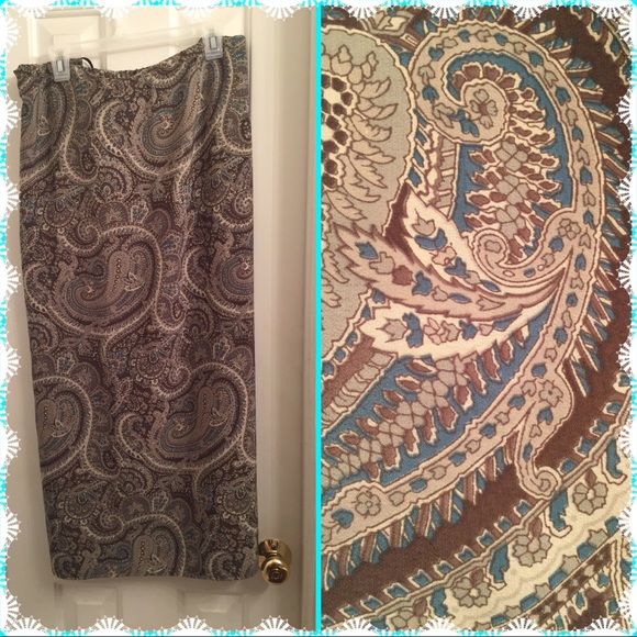 Venezia Dresses & Skirts - Straight Flowing Earth Tones Skirt by Venezia